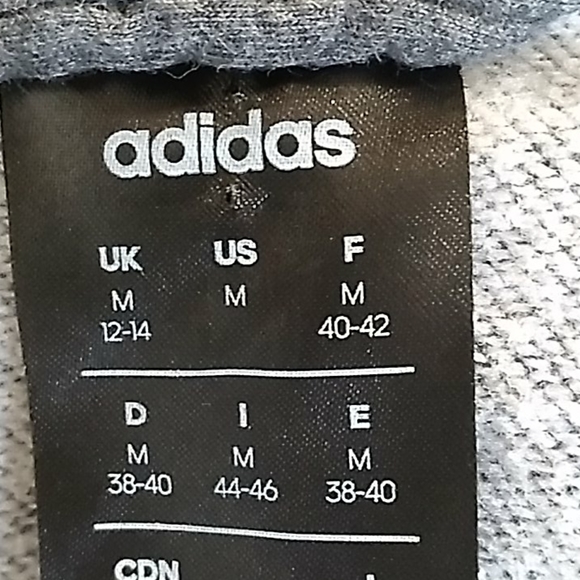 Adidas• charcoal and pink zip up hooded sweatshirt - Picture 6 of 7